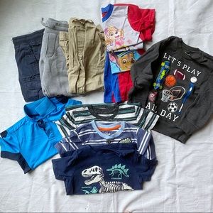 Lot Toddler Kids Boys Size 4T/4 Summer Fall Spring Clothes Tops, Pants, PJs